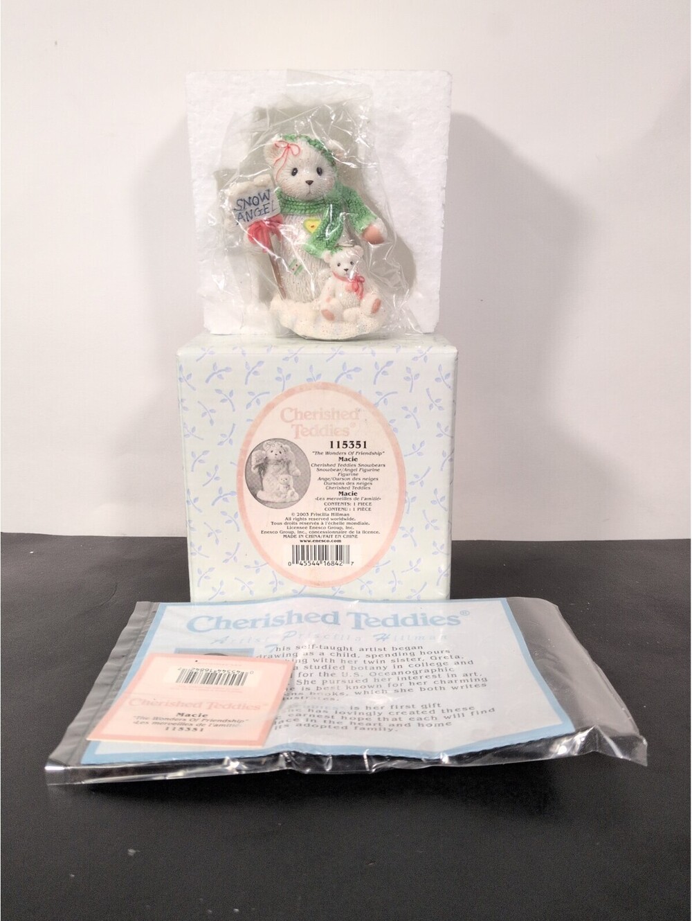 CHERISHED TEDDIES SNOWBEARS ~ #115351 MACIE ~ The Wonders of Friendship